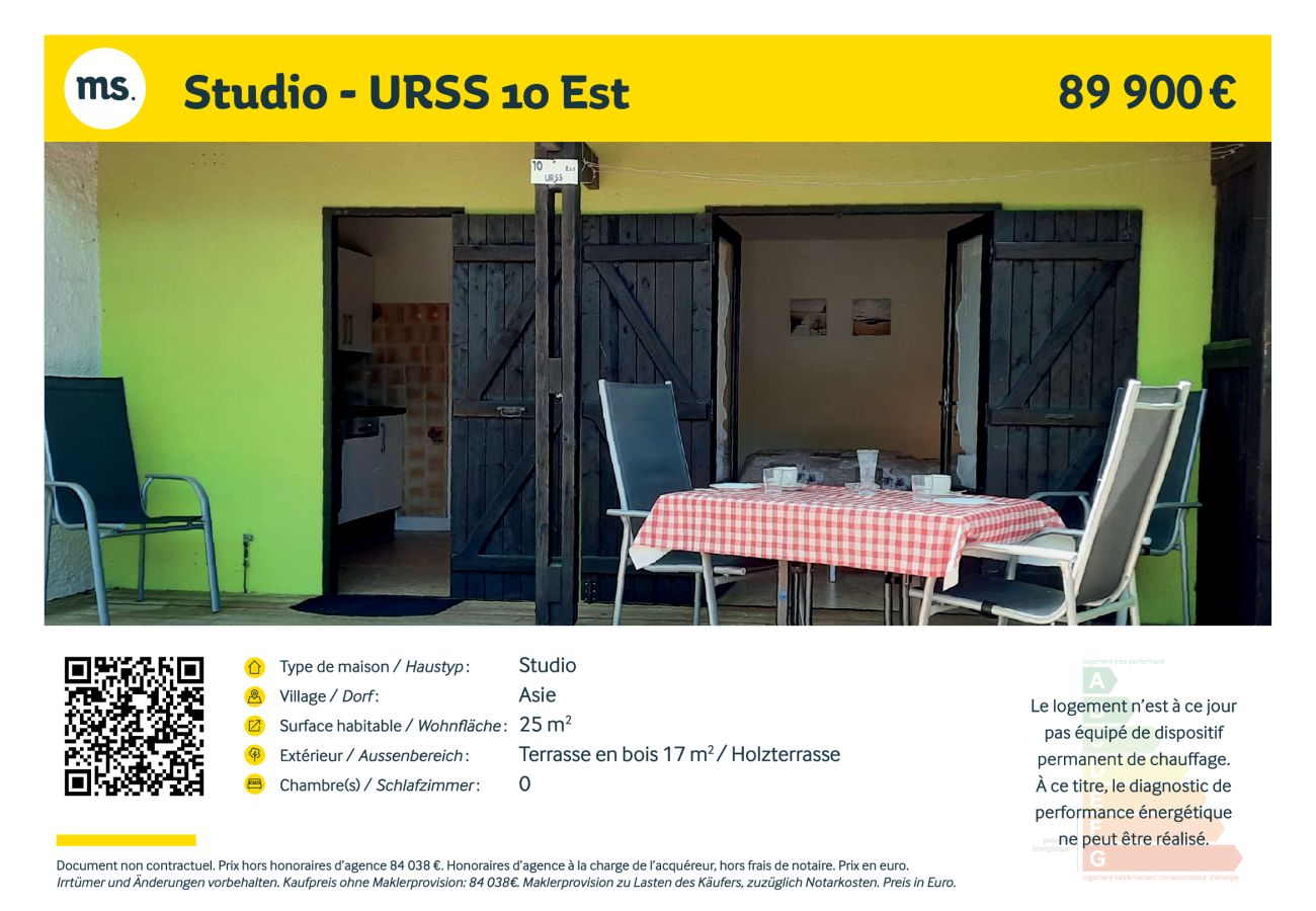 Studio in Grayan-et-l´Hôpital - URSS 10 EST