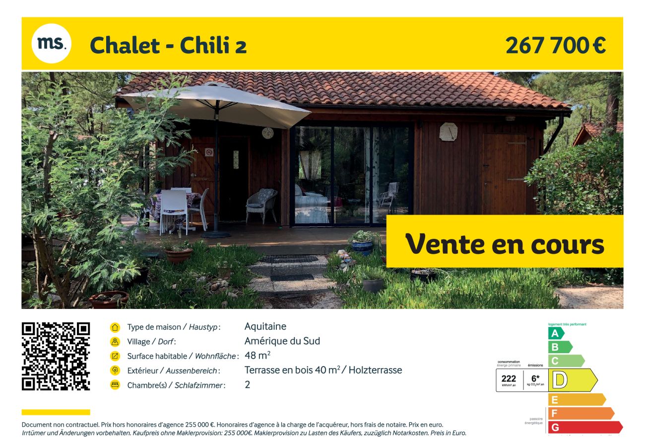 Chalet à Grayan-et-l´Hôpital - CHILI 2 ``AUX PETITS BONHEURS``