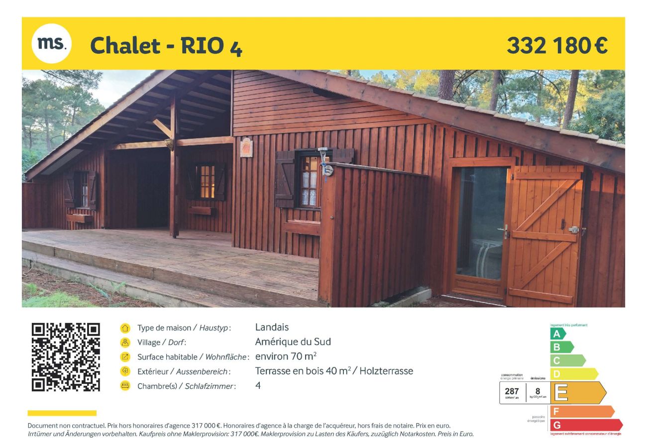 Chalet à Grayan-et-l´Hôpital - RIO 4