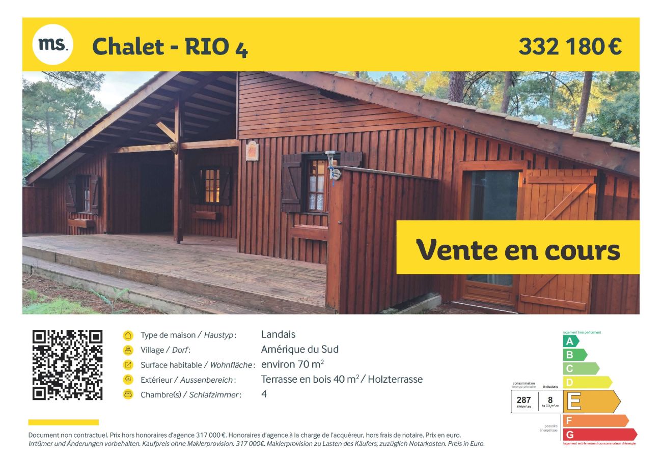 Chalet à Grayan-et-l´Hôpital - RIO 4